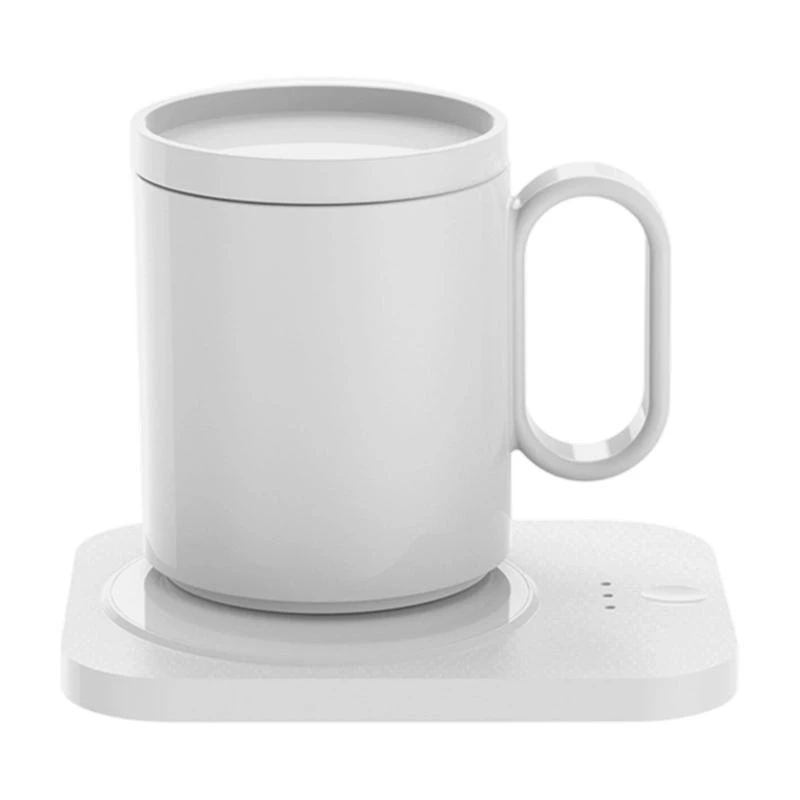 

U1JE Digital Display Coffee Mug Tapreder 55 ° C Теплопогревательная чашка с керамической чашкой для стола 3 Temp Settings