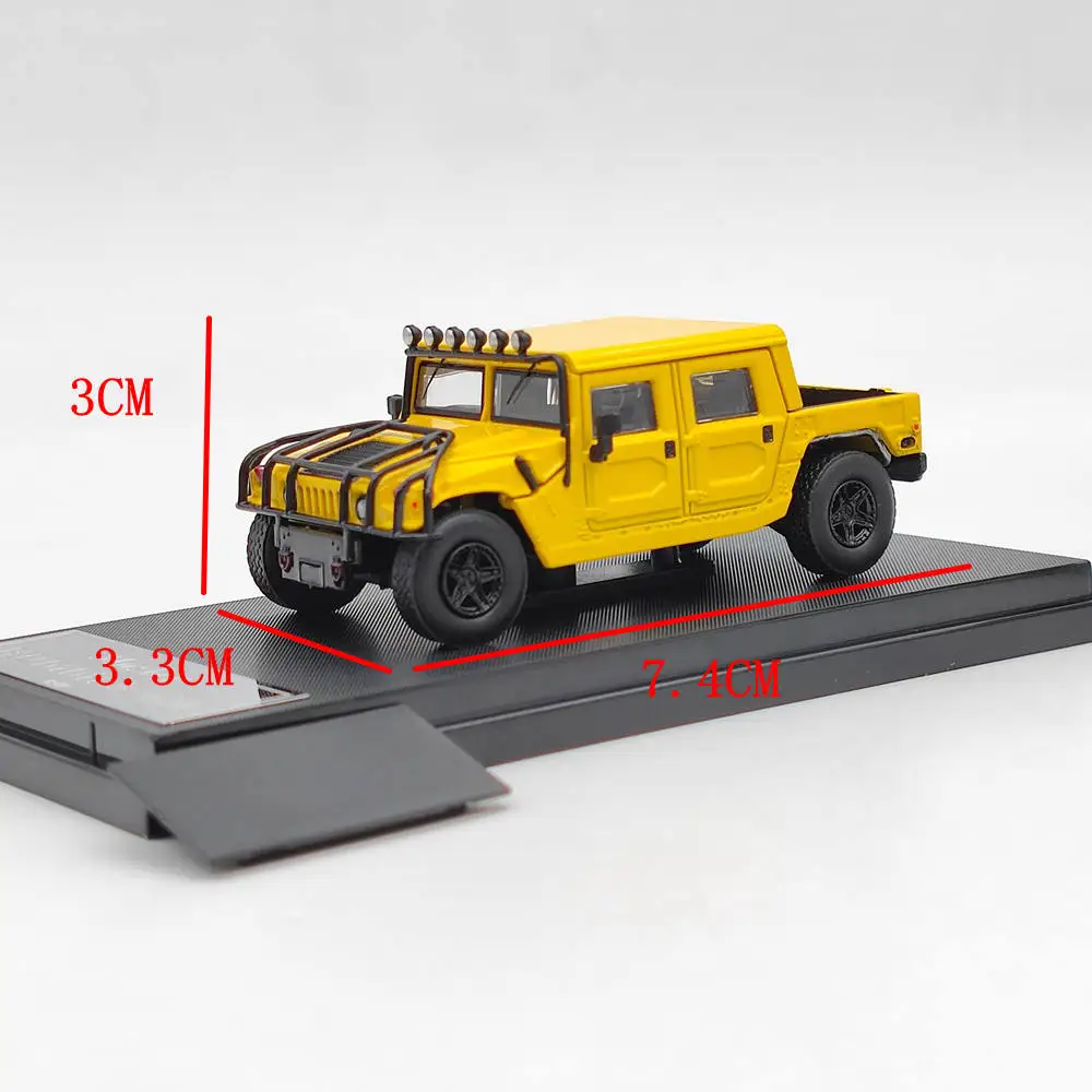 Master 1:64 for Hummer H1 Pickup Truck Diecast Toys Car Models Miniature Vehicle Hobby Collectible Gifts