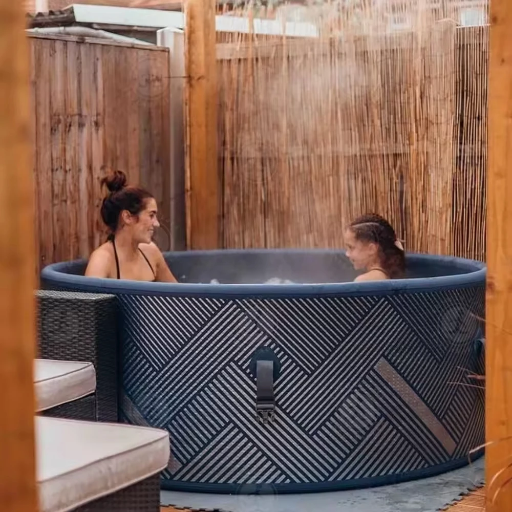 For Hot Sale Portable Inflatable Hot Tub Outdoor Spa Hot Tub Round Shape Jacuzzi Outdoor Spa m