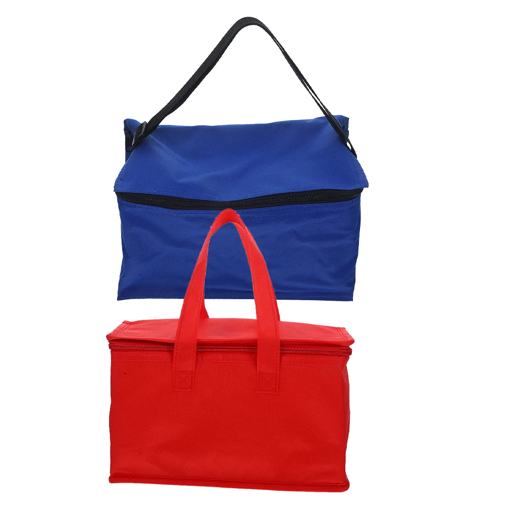 

2 Pcs Insulation Bags Insulated for Food Lunch Men Outdoor Oxford Cloth Carrying