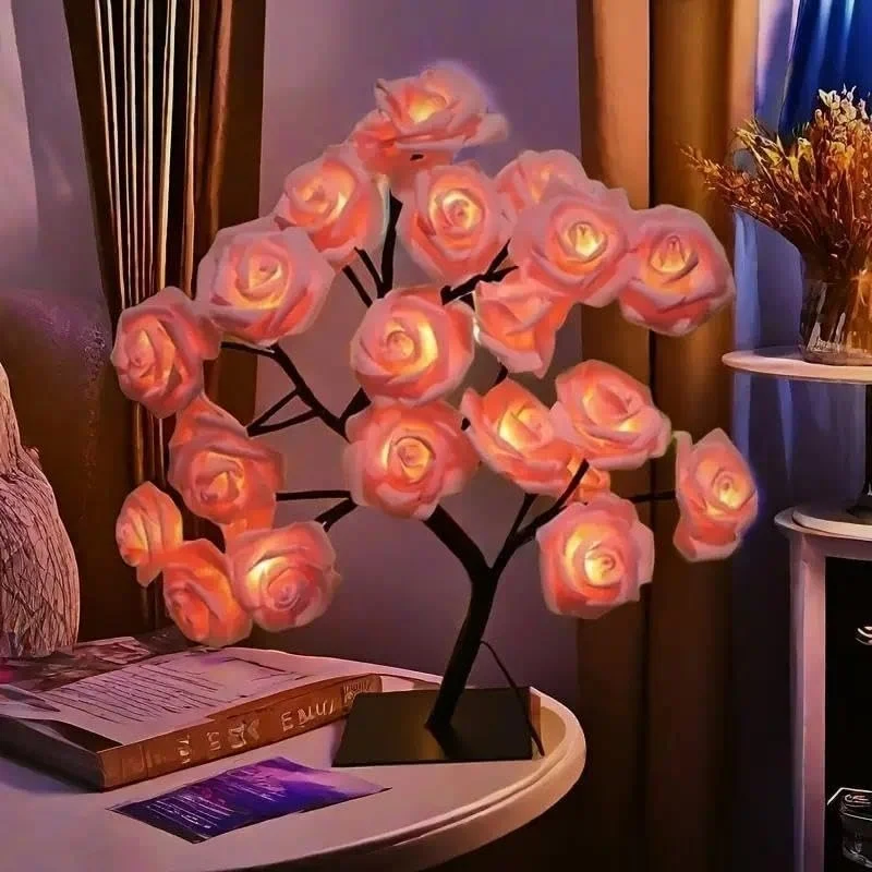 Romantic Bedroom Night Light, Proposal Gift Valentine's Day Rose Light Tree