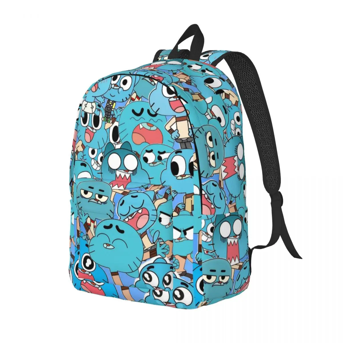 The Amazing World Of Gumball Backpack for Men Women Teenage Student Hiking Travel Daypack Laptop Shoulder Bag Gift