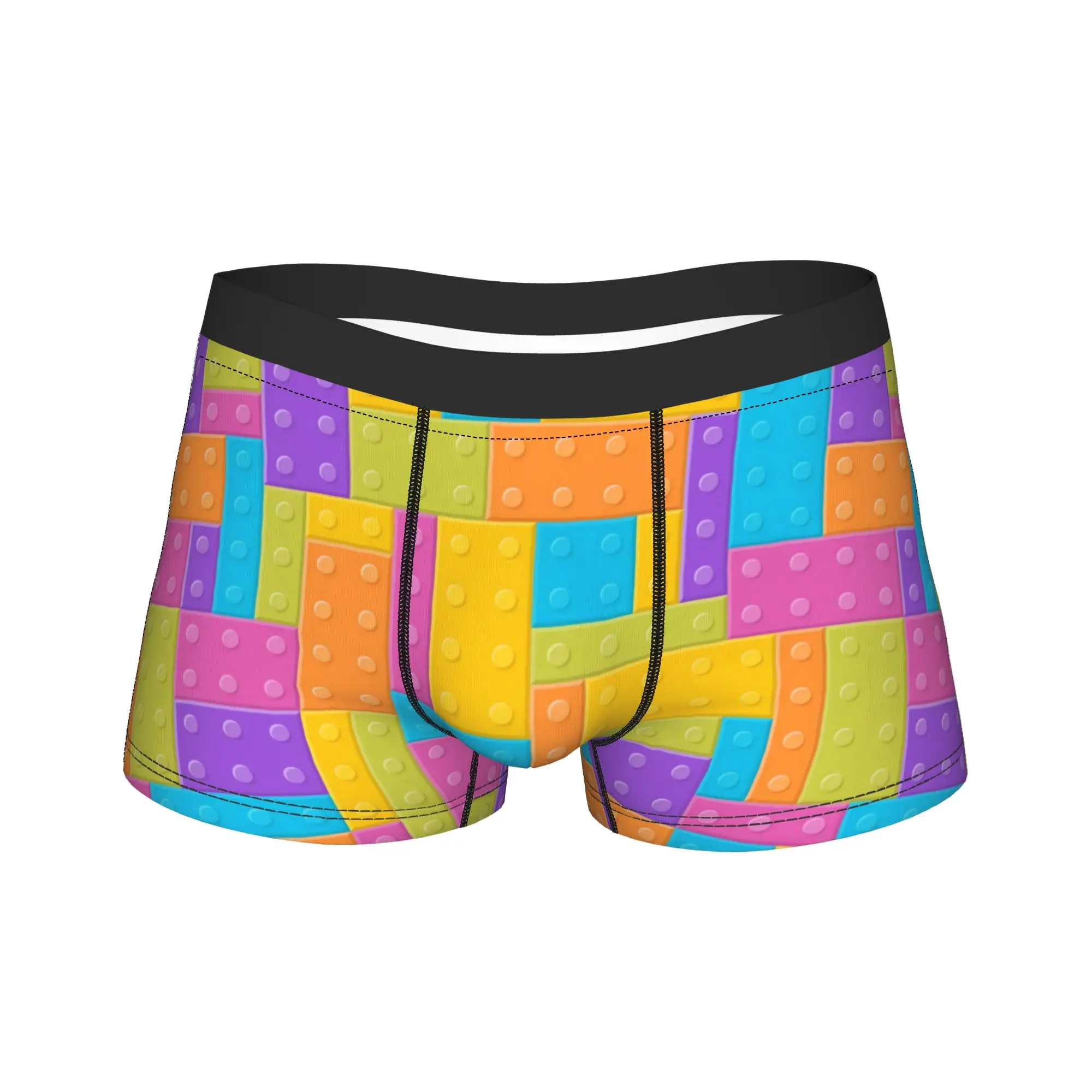 Building blocks Toy Seamless Pattern Underwear Legos Texture Men Panties Customs Classic Boxer Shorts High Quality Boxer Brief