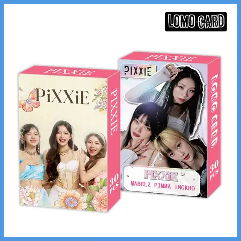  30PCS Thai Group PiXXiE Photo Cards Set - Pimma Ingkho Mabelz Star 3 Inches Collectible Lomo Card Fans Gift