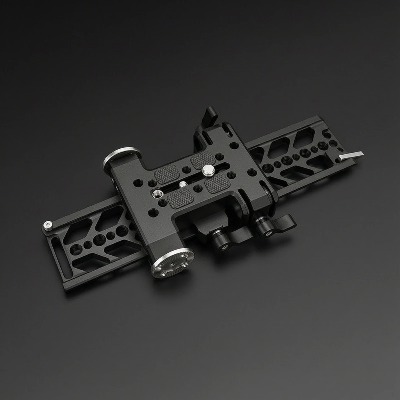 Dovetail Plate with Quick Release Base 10 Inch Camera Support Mount Plate Kit with Threaded Holes for Follow Focus and Matte Box