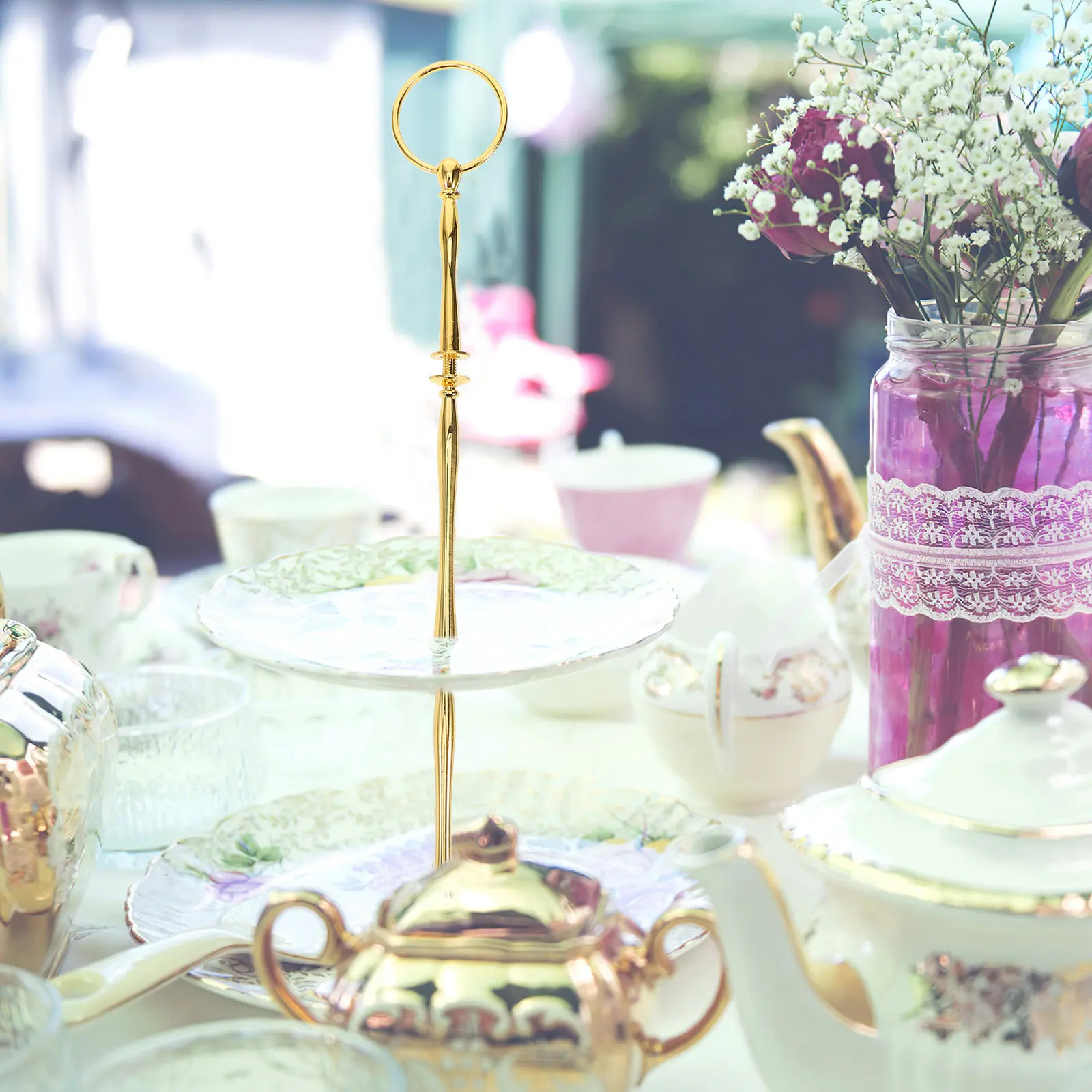 Cupcake Stand Fittings Support Bracket Hardware Holder Tray Handle Skewer Fruit Plate