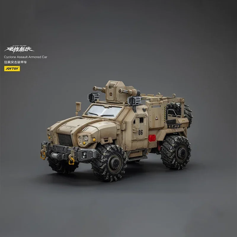 JOYTOY Action Figure Cyclone Assauit Armored Car Model Movable Personnel Carrier Toys Multipurpose Collection Ornament