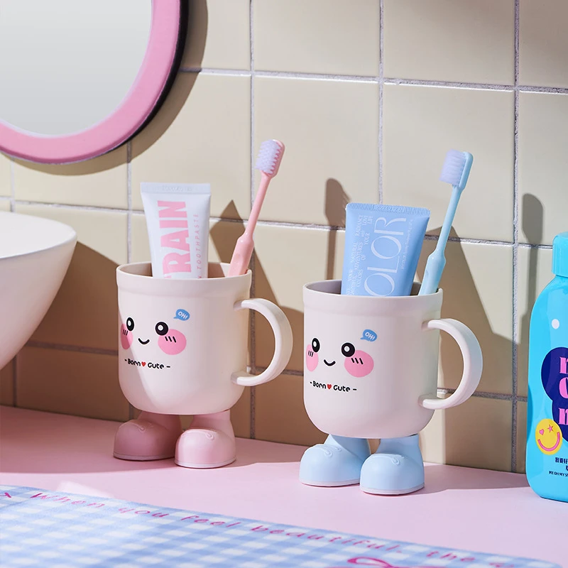 Creative couple toothbrush cup, cute home or student dormitory wash cup, mouthwash cup, braces, brushing cup