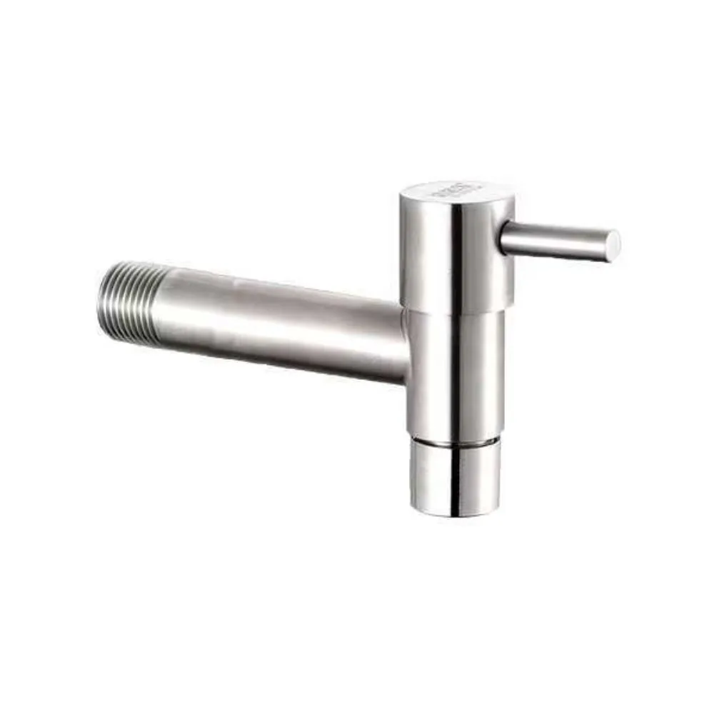 

Wall Mounted Washing Machine Faucet 304 Stainless Steel Extended Garden Bibcock T Shape Quick-opening Washbasin Water Tap