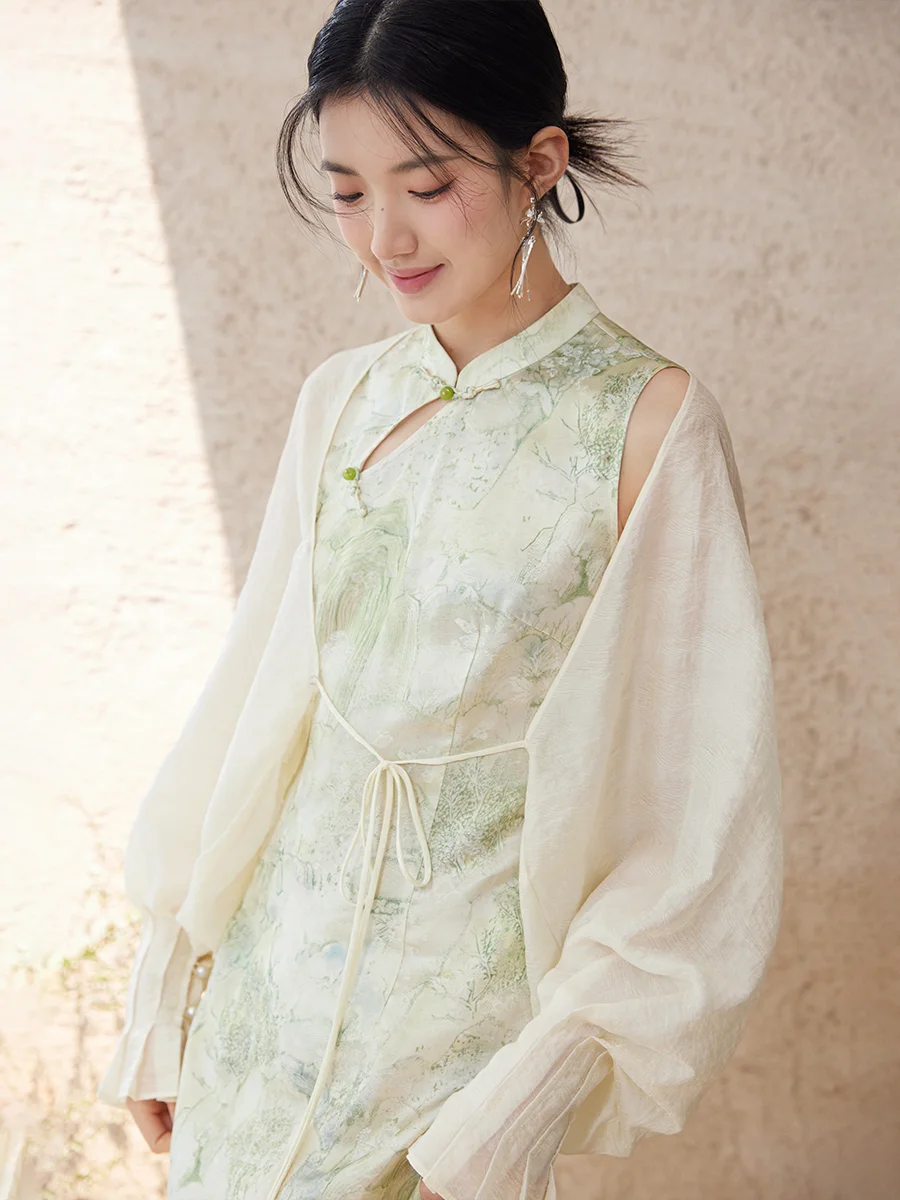 

Новый китайский женский комплект Ханьфу: легкая летняя солнцезащитная верхняя одежда, универсальная и модная, подходит для любого сезона