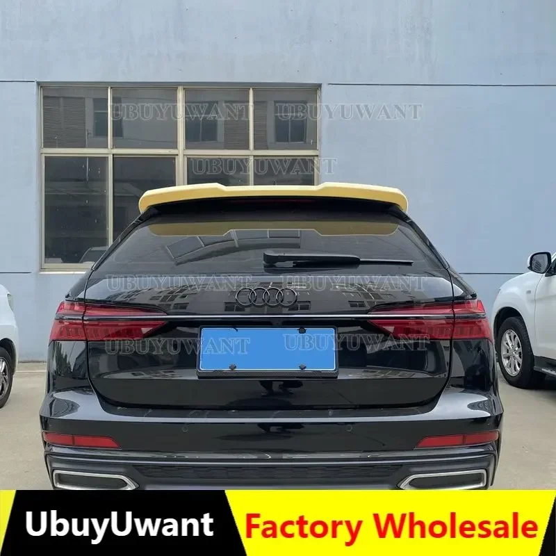UBUYUWANT Fit For Audi A6 Avant C8 Spoiler 2019-2022  ABS Car Trunk Lip Wing Tail Spoiler For A6 Allroad Spoiler Accessories