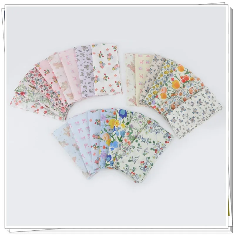 12 قطعة منديل مطبوع من القطن الخالص سلسلة قطن متناثرة دقيقة منشفة مربعة صغيرة قماش بينتو 45*45 سنتيمتر #3