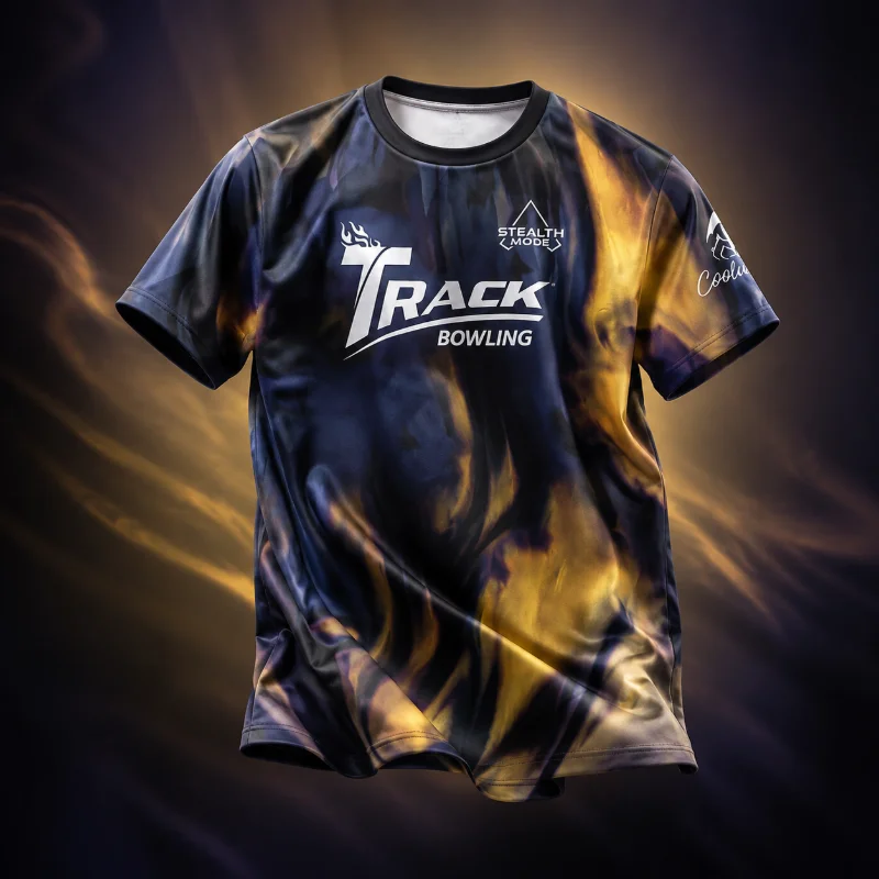 3D Track Tornado Lightning Storm Printed Bowling Shirt Casual Sports Comfortable Quick Drying T-shirt Suitable for Family Wear