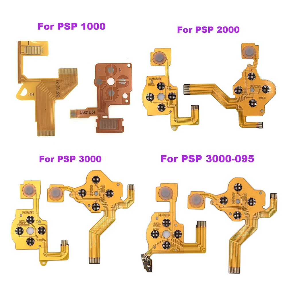 1-20 piezas para Playstation PSP 2000 PSP 3000 095 pieza de repuesto botón izquierdo derecho controlador cinta piezas de reparación de cable flexible