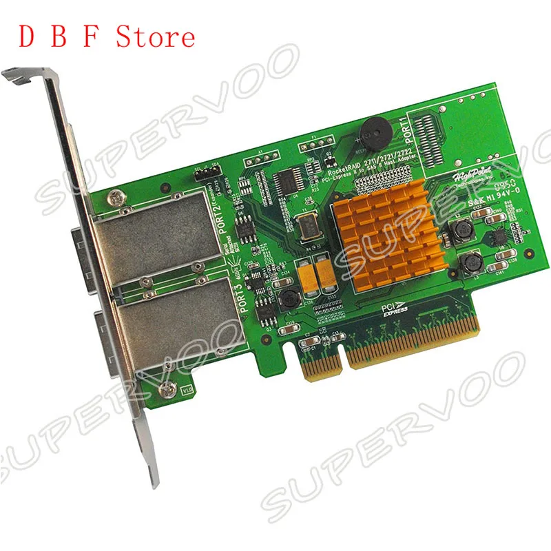 

RocketRAID 2722 8-Port External SAS 6Gb/s PCIe 2.0 X8 RAID HBA