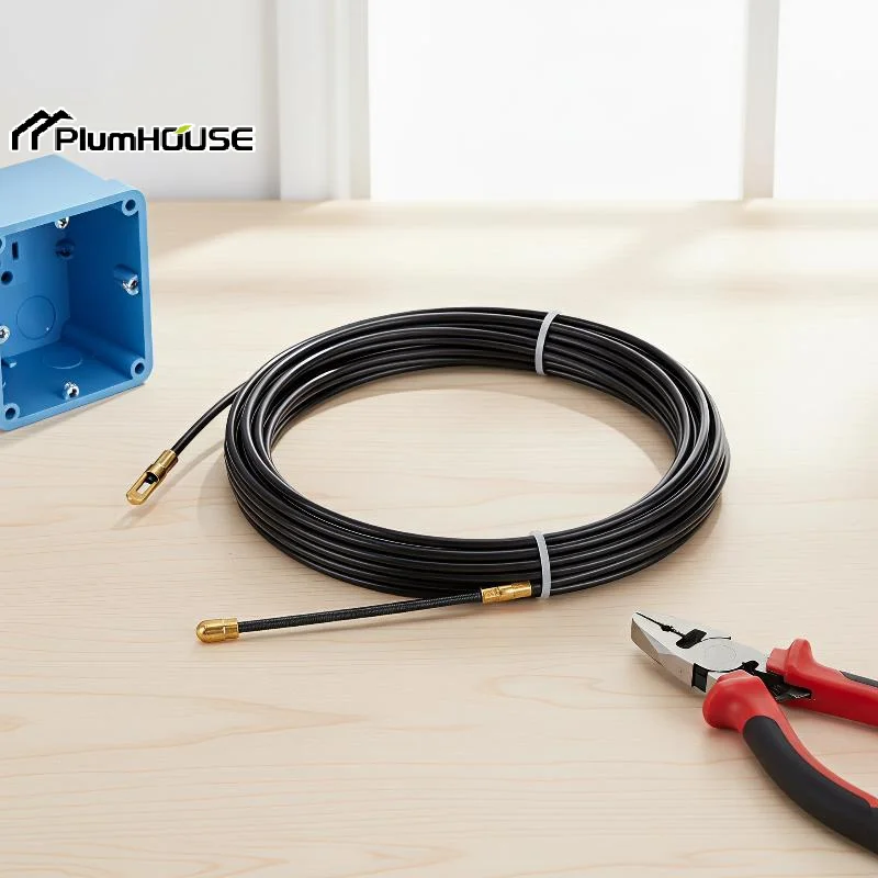 5/10/15/20/25/30M Cable Puller Nylon Electrician Spring Tape Wall Wire Lead 3mm Conduit Threader Puller Wiring Aid Tool