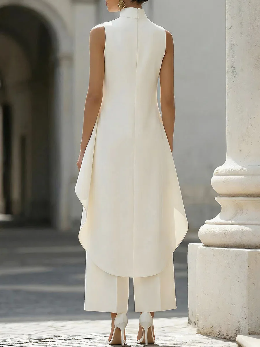 The Parisian Mock-Neck Palazzo Jumpsuit. S4e9b5e8f38914edd977afe35e0c16b62x