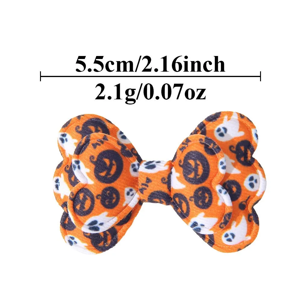 200pcs Baby Hair Clips with Pumpkin Skeleton Skull Prints Halloween Themed Hairpins And Barrettes for Kid Girls Hair Accessory