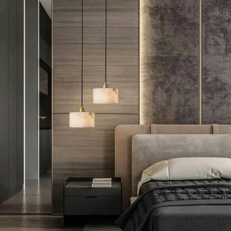 Wabi Sand Light Luxury Simple Marble Clothing Store B & B Designer Island Bar Dining Room Study Bedroom Bedside Small Chandelier