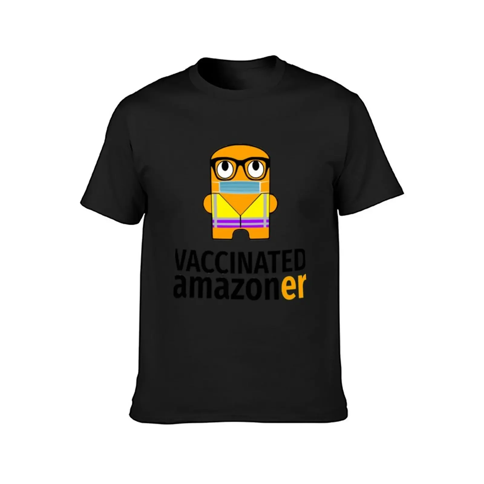 Vaccinated Masked Amazon Employee T-Shirt graphic t shirts quick drying anime cheap stuff cotton t shirt men