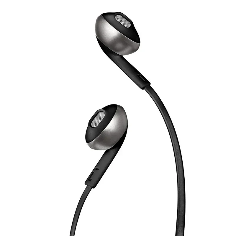 100% Original JBL T205 Earbuds Headphones with Microphone  1-button Control Hands-free Call