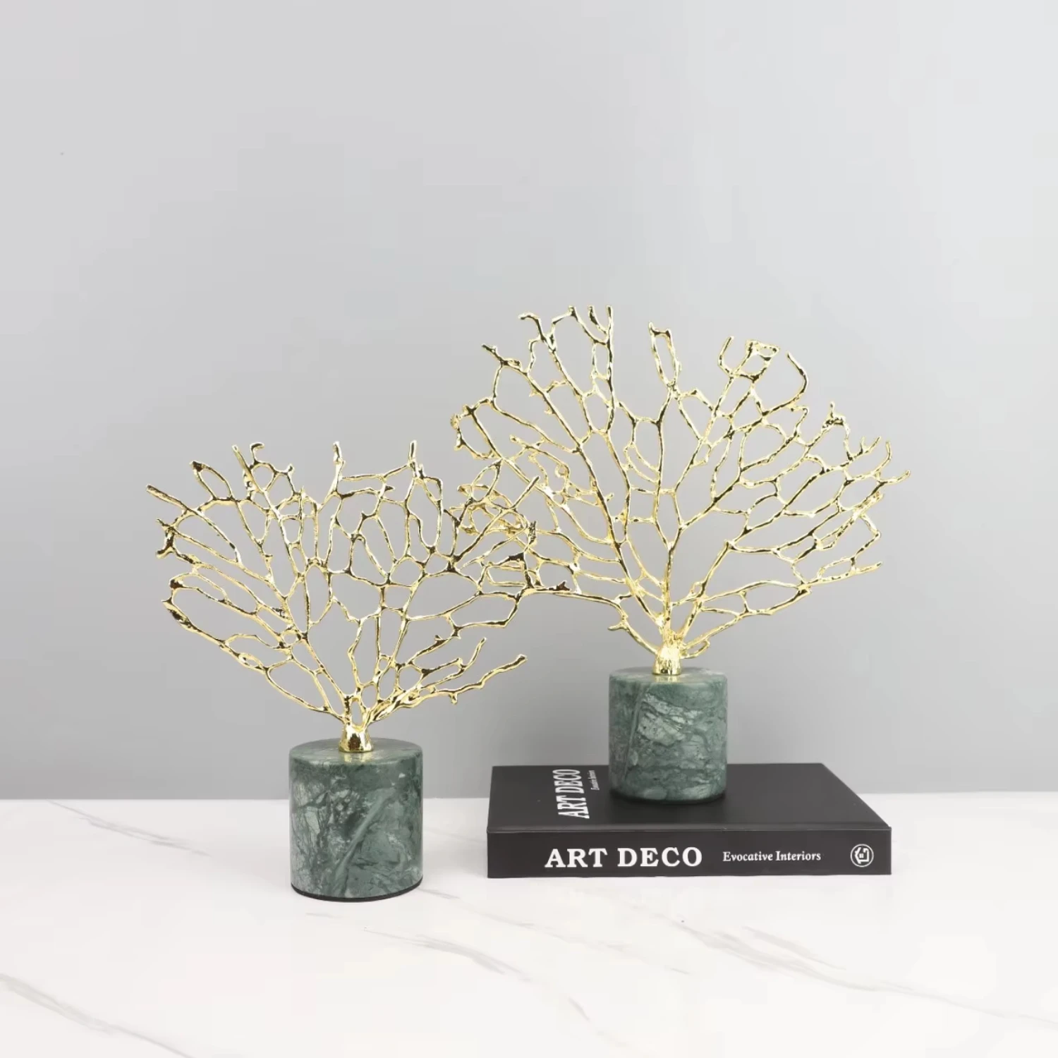 Modern Table  Room Gold  Coral Tree Decoration Luxury  Decor