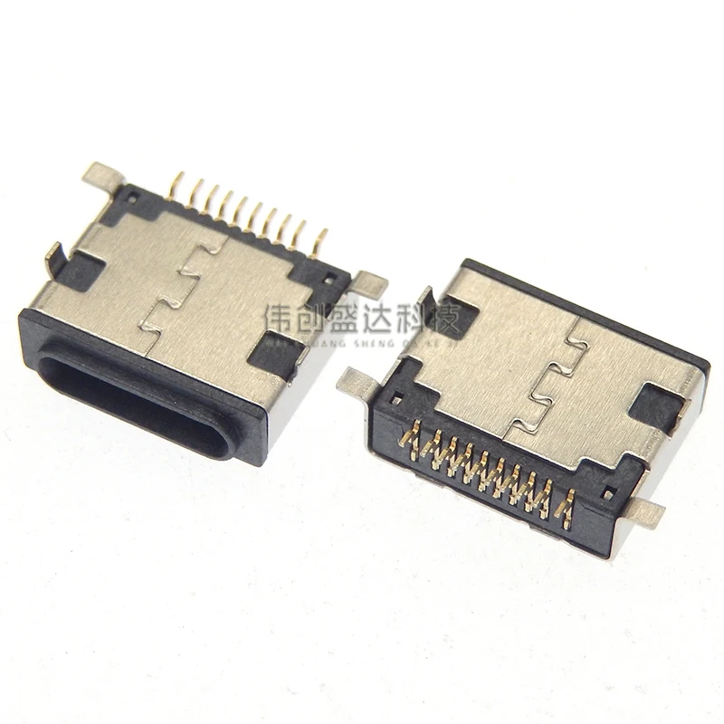 10Pcs For Lightning Female Socket For iPhone Female SMT   Apple Molding Lightning phone charging data socket Insert  10PIN