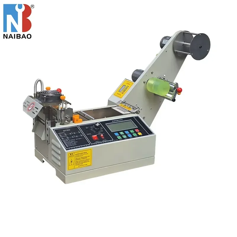 Automatic Elastic Ribbon Cutter Computer Controlled Color Belt Cutting Machine with Auxiliary Feeding Device for Garment