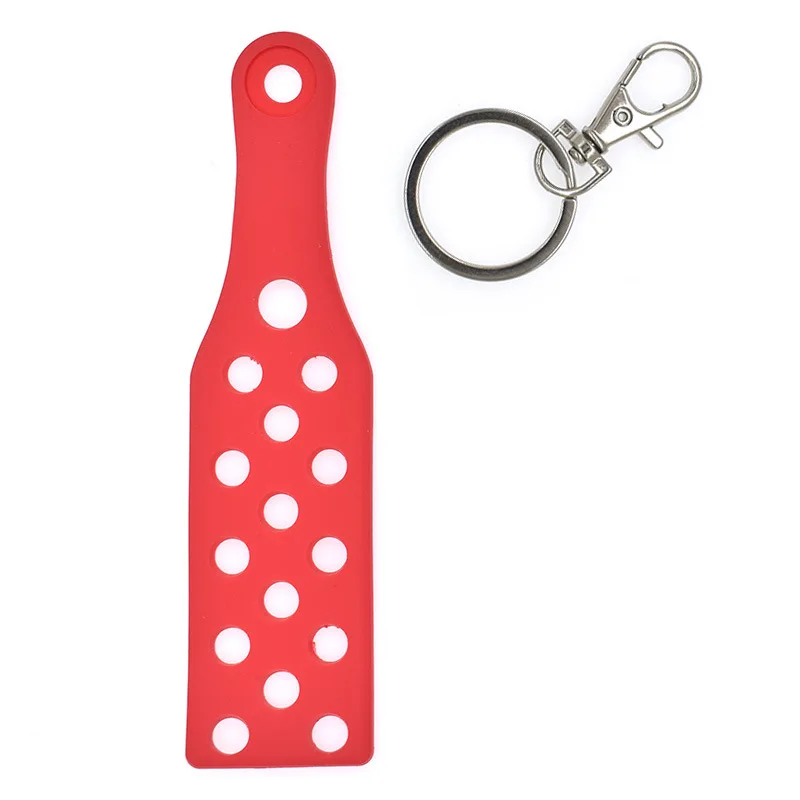 PVC Key CHAIN Pad จี้กล่อง Muti-สีหลุมแขวน Charms หัวเข็มขัด 130 มม.ตกแต่งสําหรับกระเป๋า dree Key DIY ขายส่ง