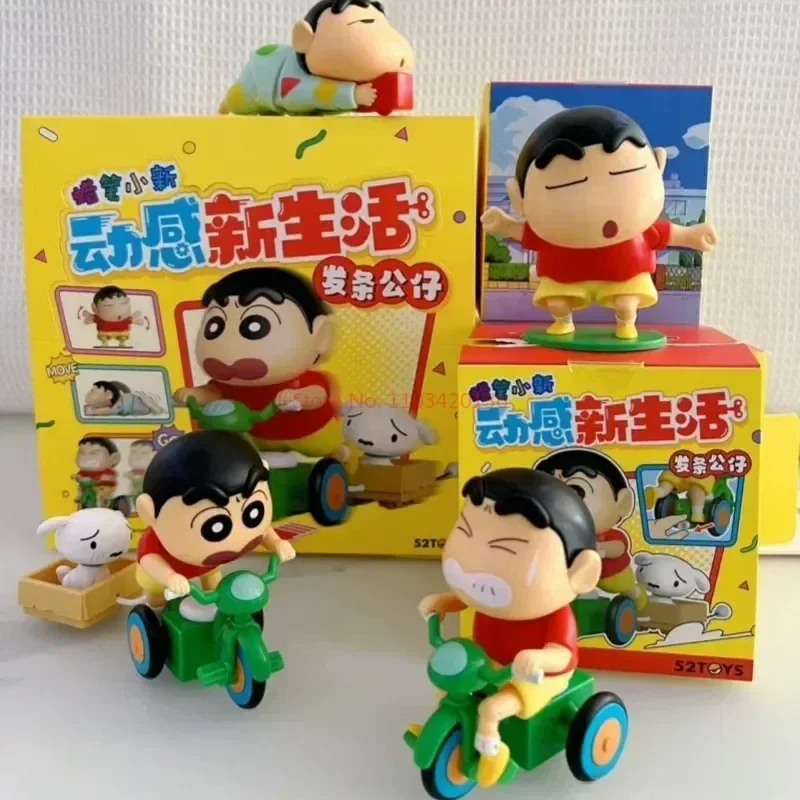 Crayon Shinchan-colección dinámica de la serie New Life, modelo de relojería, juguete, decoración de escritorio, regalo de Navidad