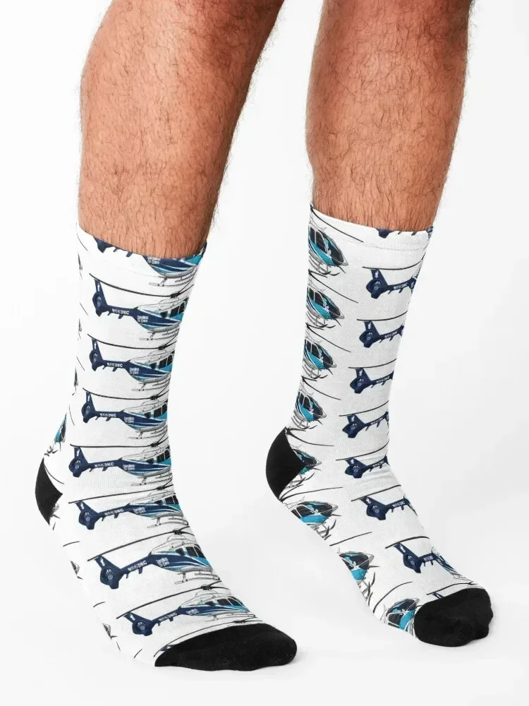 UNC Health Helicopter Eurocopter EC135 Socks sheer Men's kids new year Men's Socks Women's