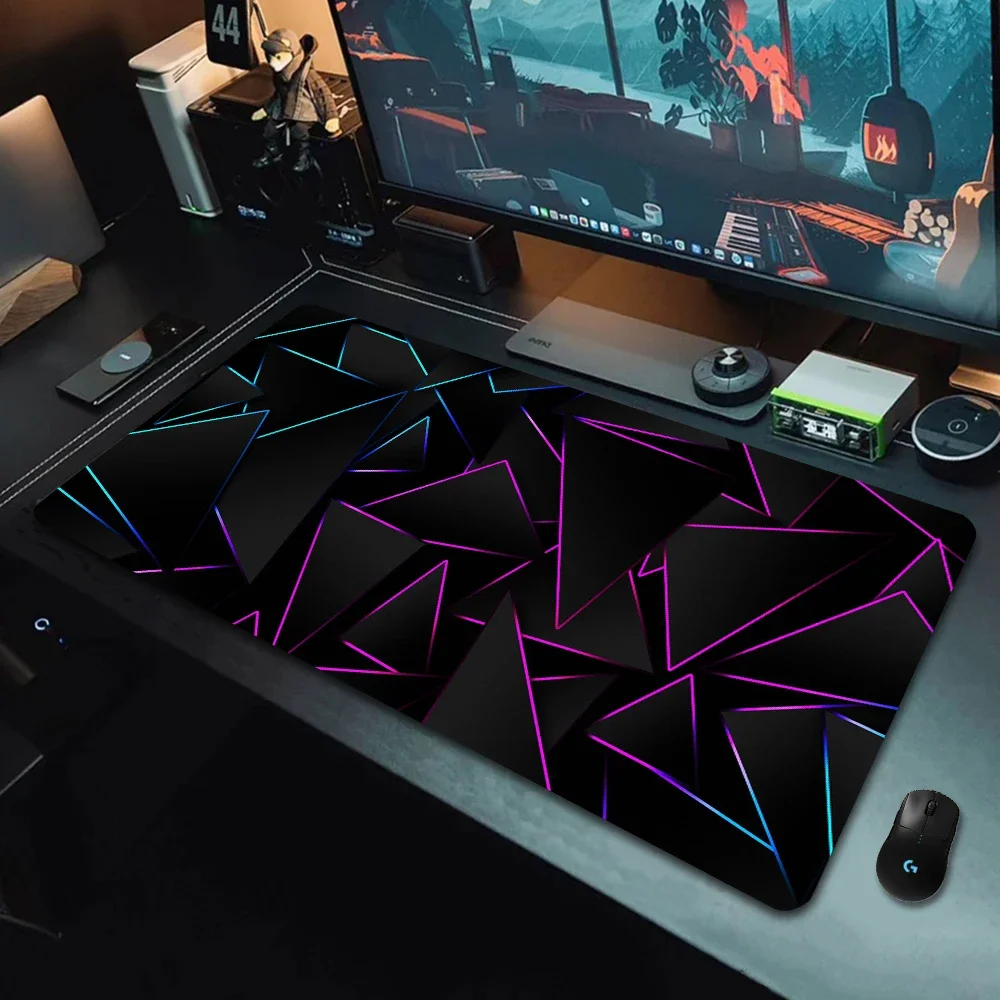 Color Triangle Mouse Pad Diamond-shaped Lace Mousepads Simple Pattern Gaming Rubber Desk Mat Art Illustration Design Table Mats