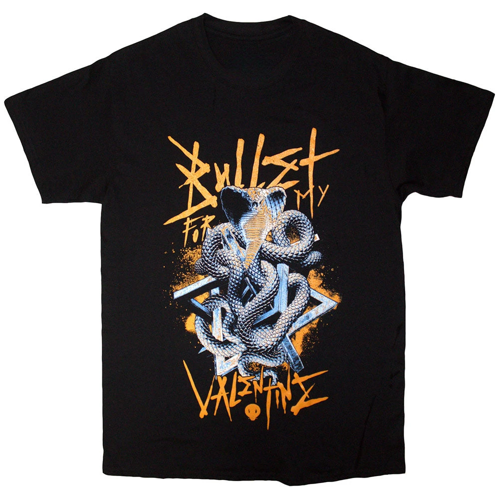 Wrapped Cobra Bullet for My Valentine Band T-Shirt Cotton Graphic Tee Men Women Summer Streetwear
