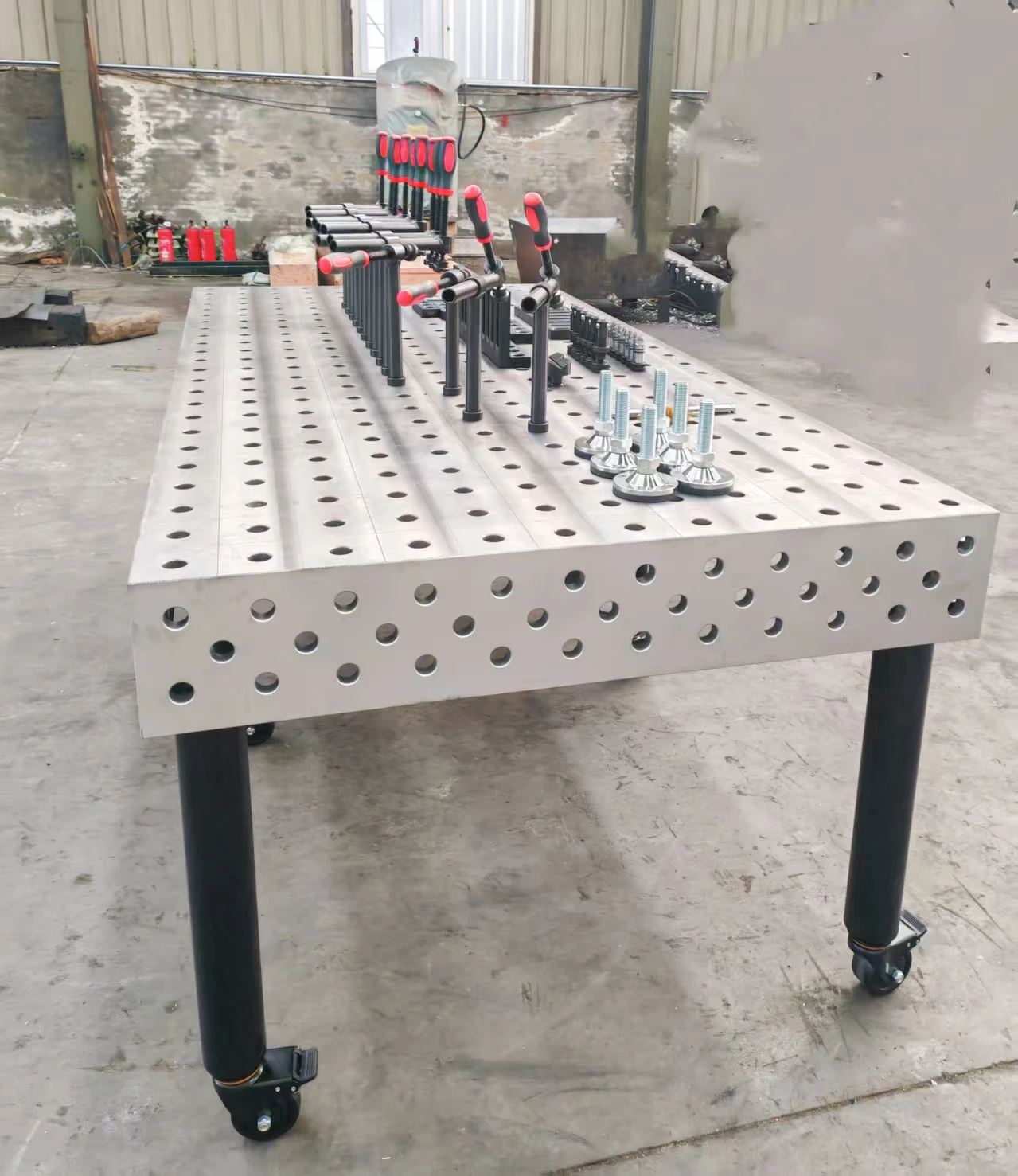 Heavy Duty 3D Welding Station Nitrided Cast Iron Base Precision Clamping Fixtures Modular Workholding Safe System