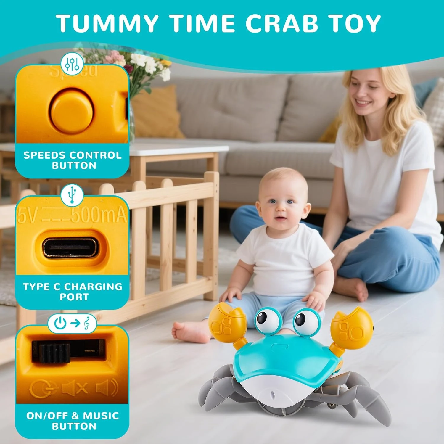 電動ダンシングタコおもちゃ、自動音楽ライトタコ、子供用クロールダンスおもちゃ自動障害物タコおもちゃ3年以上