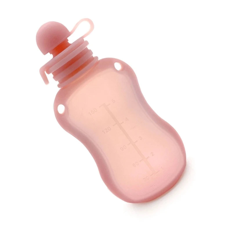 Easy Feeding and Storage Container Milk Bottle Reusable Silicone Baby Food Bag