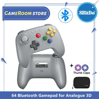 Controlador 8Bitdo gris, gamepad Bluetooth 64 para Analogue 3D, Switch/Switch 2, Windows y Android, gamepad Bluetooth N64