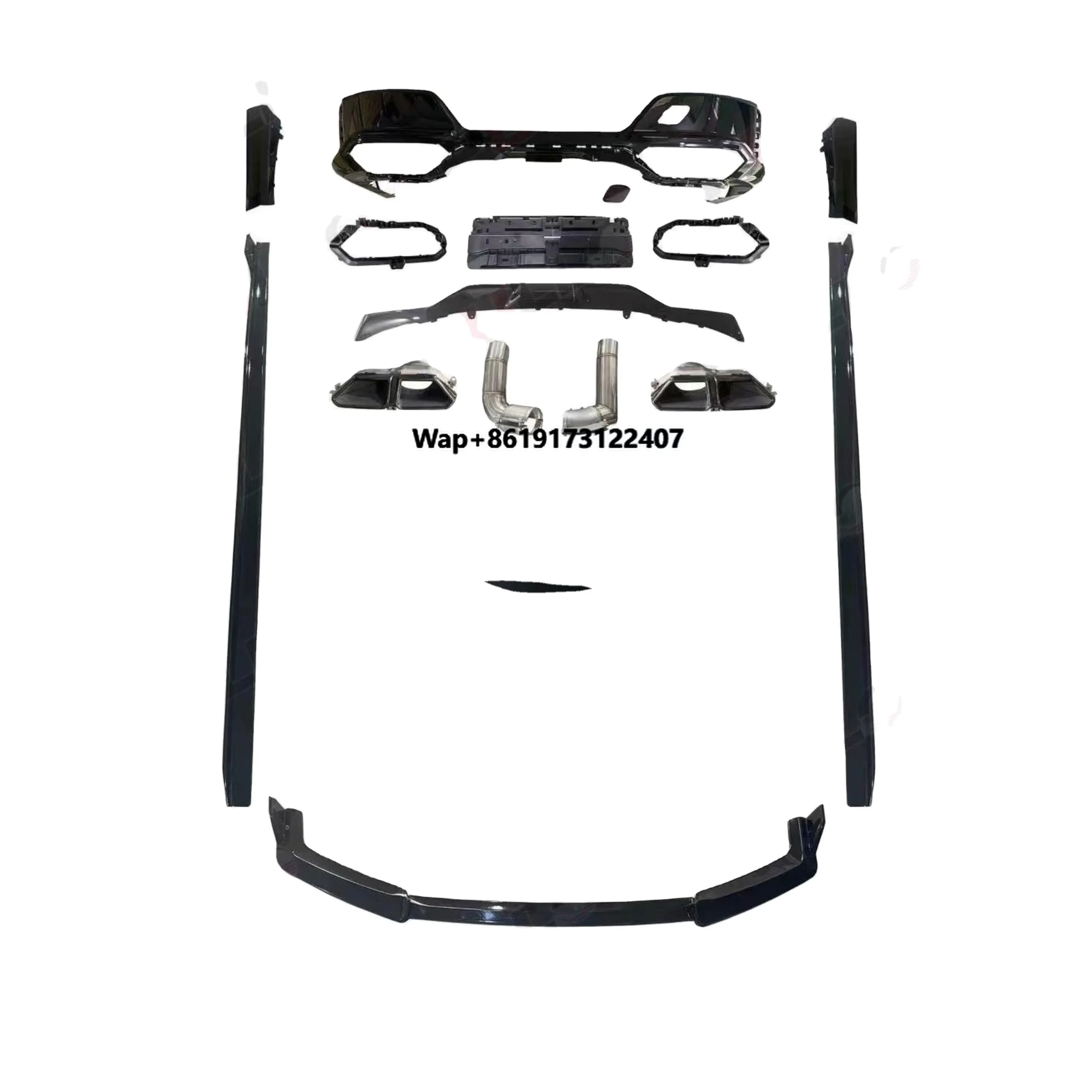 

Car Body Kit Modified for 2023 7S G70 Upgrade to M760 Black Warrior Model Front Lip Spoiler Rear Diffuser Side Skirts