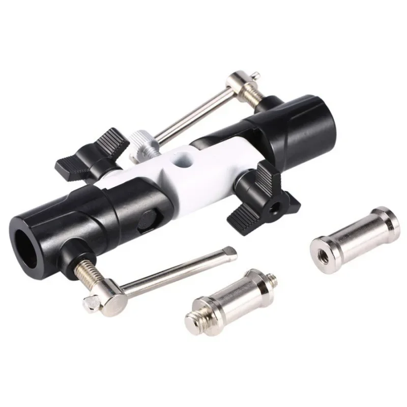 3 Section U-Type Flash Bracket Metal Swivel Holder 1/4" To 3/8" Screw Adapter Adjustable Mount Camera Light Stand Photography image 5