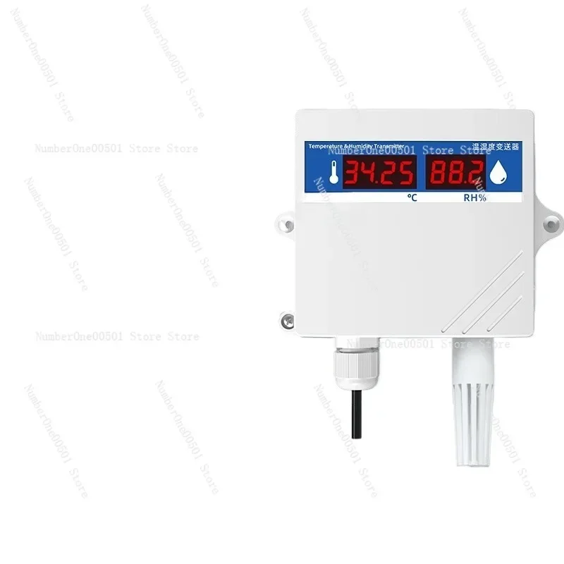 High-precision transmitter RS485 greenhouse breeding wall-mounted industrial temperature and humidity meter