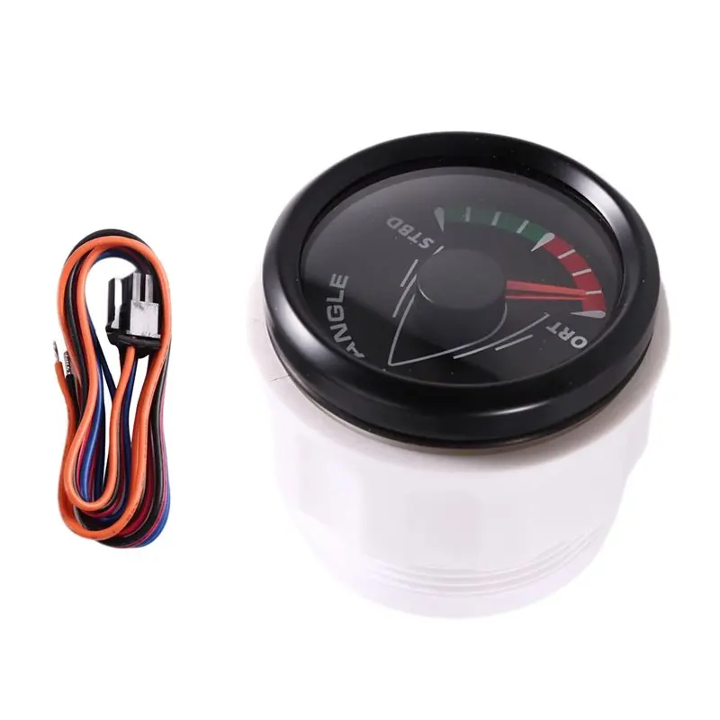 ボート用マリンラダーアングルインジケーター-52mm-0-190Ω-防水-8色バックライト-12v-24v-車・トラック用