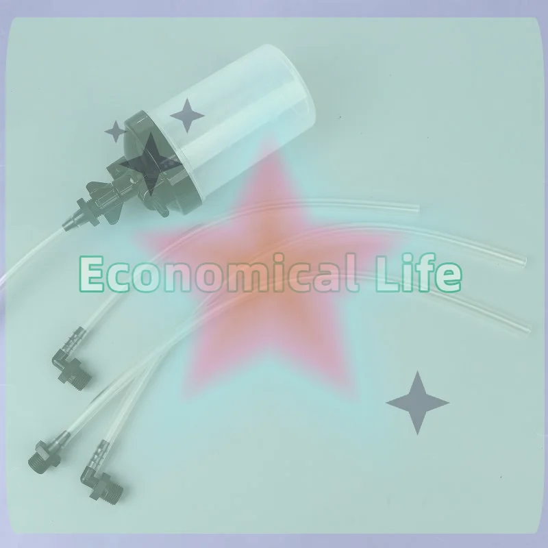1PCS PP Oxygen Concentrator Humidifier Bubbler Bottle With Tubing Connector Humidity For Oxygen Concentrator Elbow