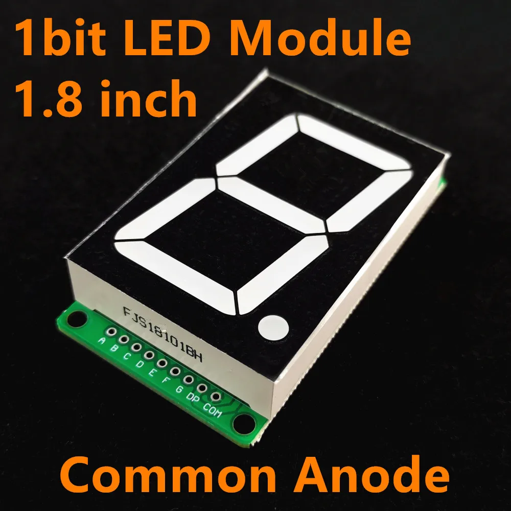 Pantalla Digital de 1,8 pulgadas, módulo LED de 7 segmentos, 1 Bit, 5 colores disponibles para Arduino STM32 STC AVR