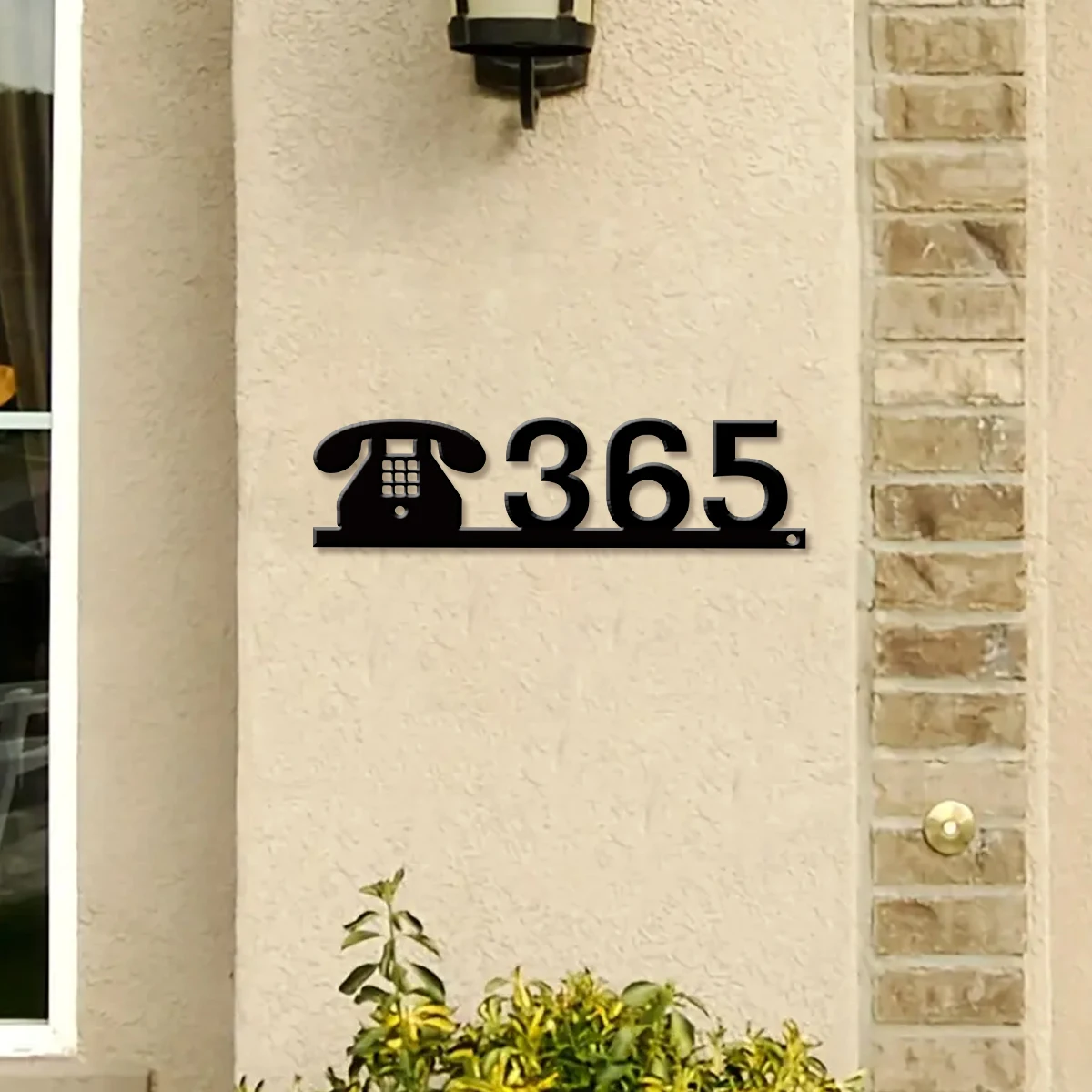 Home Office Phone Number - 1Pc Custom phone Metal Street Address
