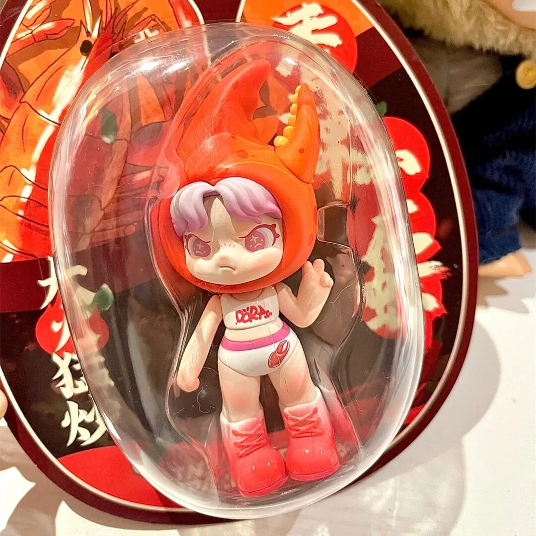 Original DORA Spicy Cray Series Limited Elevator Cute Anime Figure Desktop Ornaments Toys Mystery Box Birthday Gift Collection