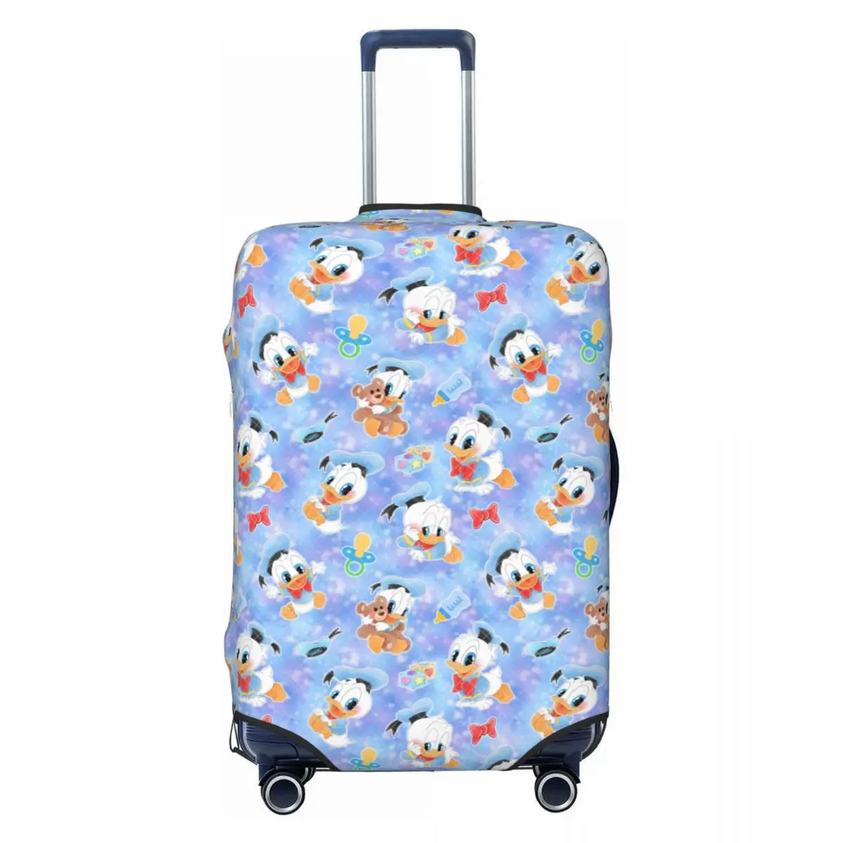 

Custom D-Donaldes Duck Manga Movies Suitcase Cover Washable Anime Travel Luggage Covers for 18-32 inch