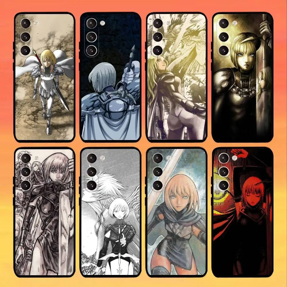 

Classic C-Claymore Claire Phone Case For Samsung Galaxy A73,A21s,A22,A31,A52,A53,A71,A41Soft Black Shell