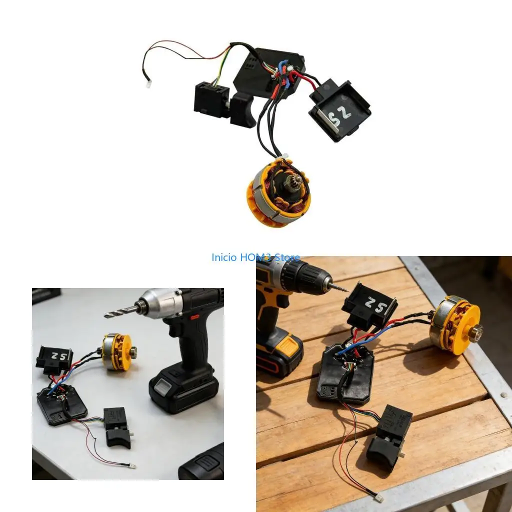 A5YD 21V 13 Teeth Brushless Motor Assembly Control Board For Speed Switching Board Electric Drill Motherboard Accessories