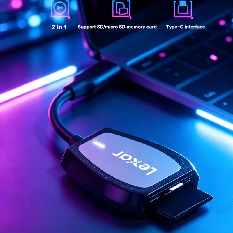 Lexar RW470 High Speed USB-C CFexpress Type B Reader 10Gbps 8K Video Memory Card Reader