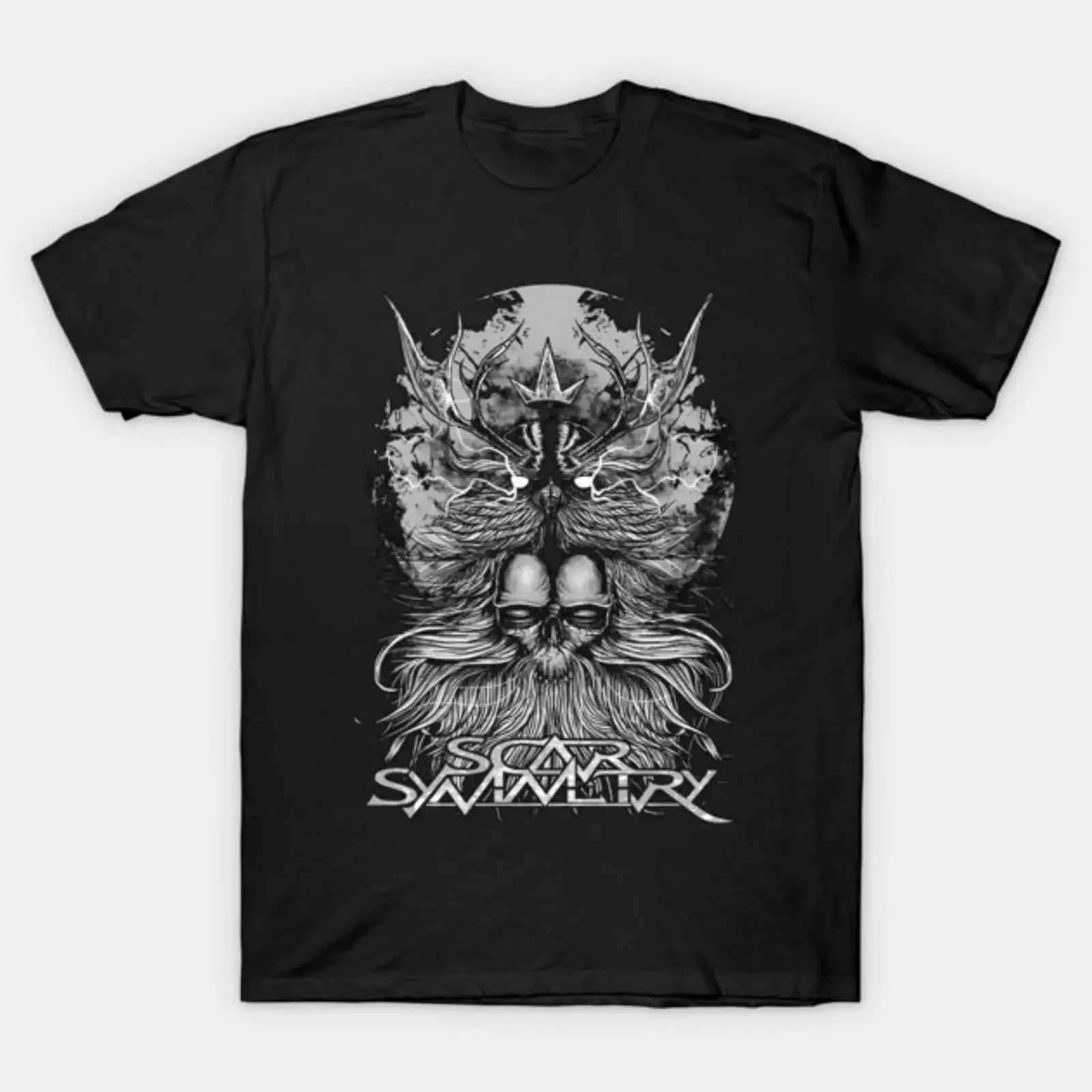 Scar Symmetry Zeuss T Shirt vintage Washed Versatile Unisex designer clothes Top For Everyday Wear Casual fashion Stylish